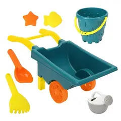 OEM - Set Playa Carretilla azul 7 piezas