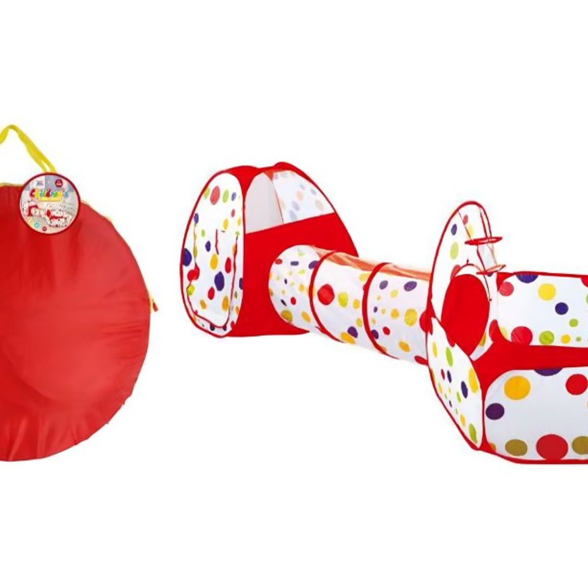 OEM - Carpa Piscina con Tunel Rojo