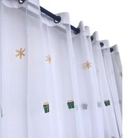 Set Visillo 2 paños Navideño