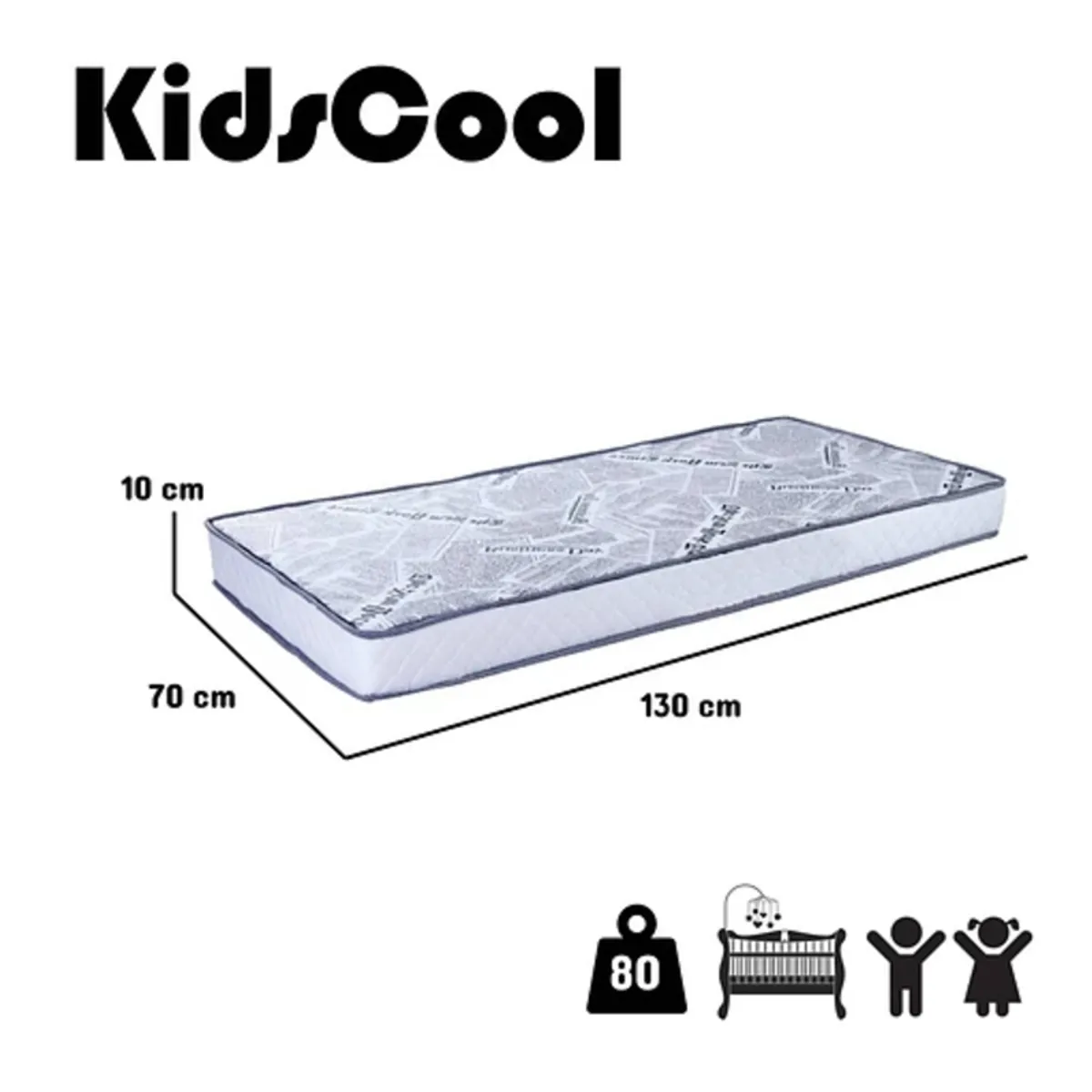 KIDSCOOL - Colchon Cuna Kids 130x70x10