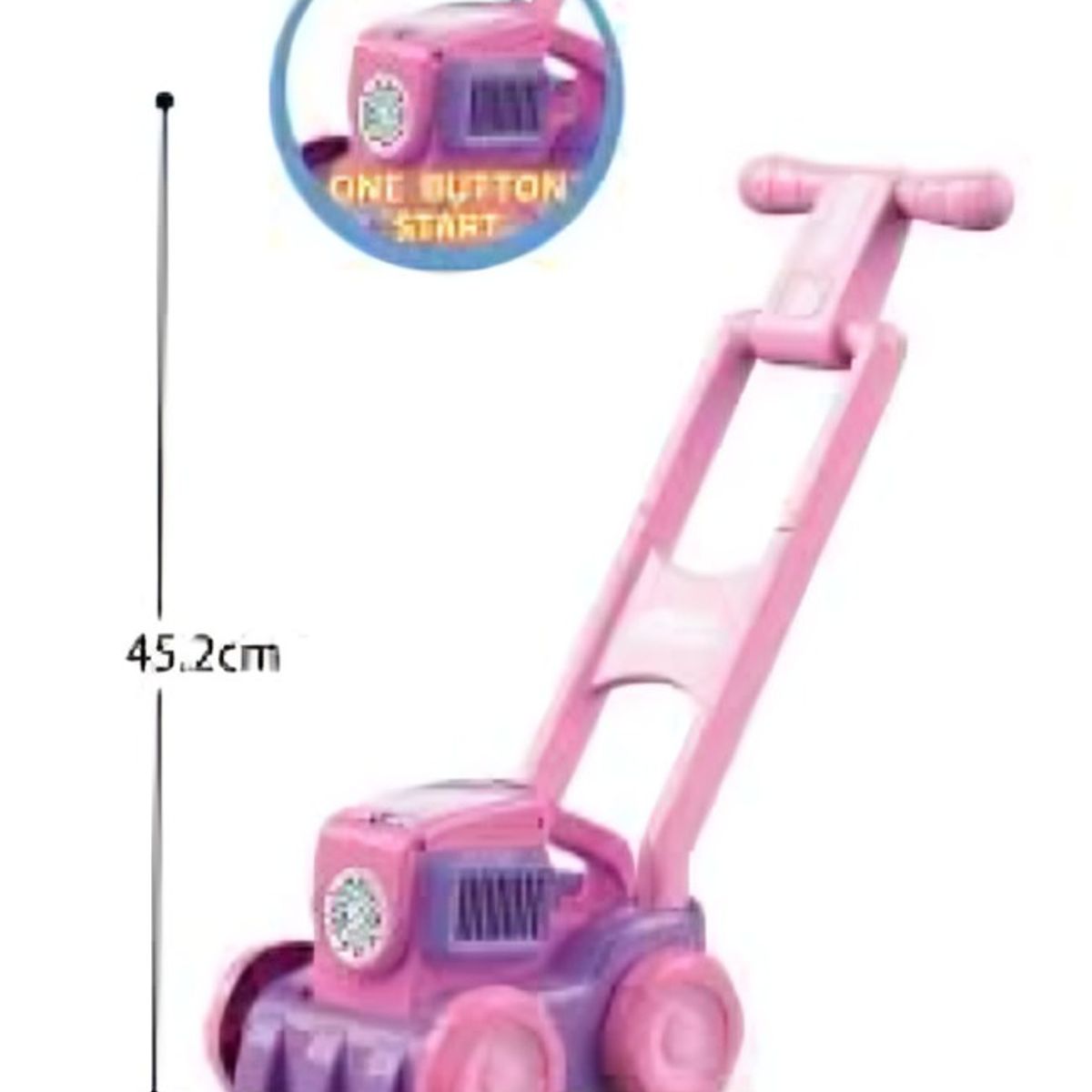 OEM - Cortacesped 452cm Burbuja Rosado