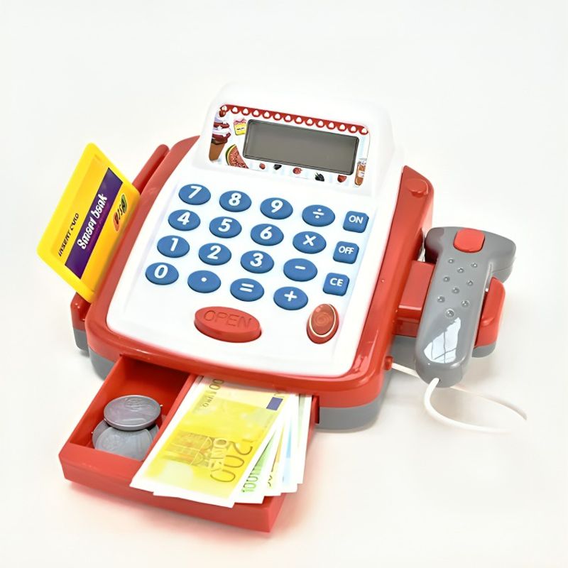 OEM - Caja registradora Con calculadora de verdad y accesorios