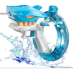 GENERICO - Pistola Lanza Agua Electrica Shark Azul Niños Juguete