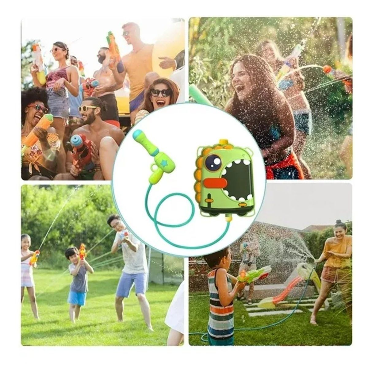 GENERICO - Pistola De Agua Con Mochila Lanza Agua Juguete Verano Infant