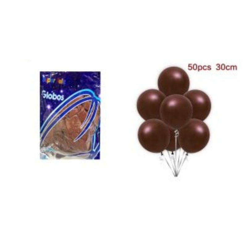 GENERICO - GLOBOS LATEX 30 CM 50 PCS