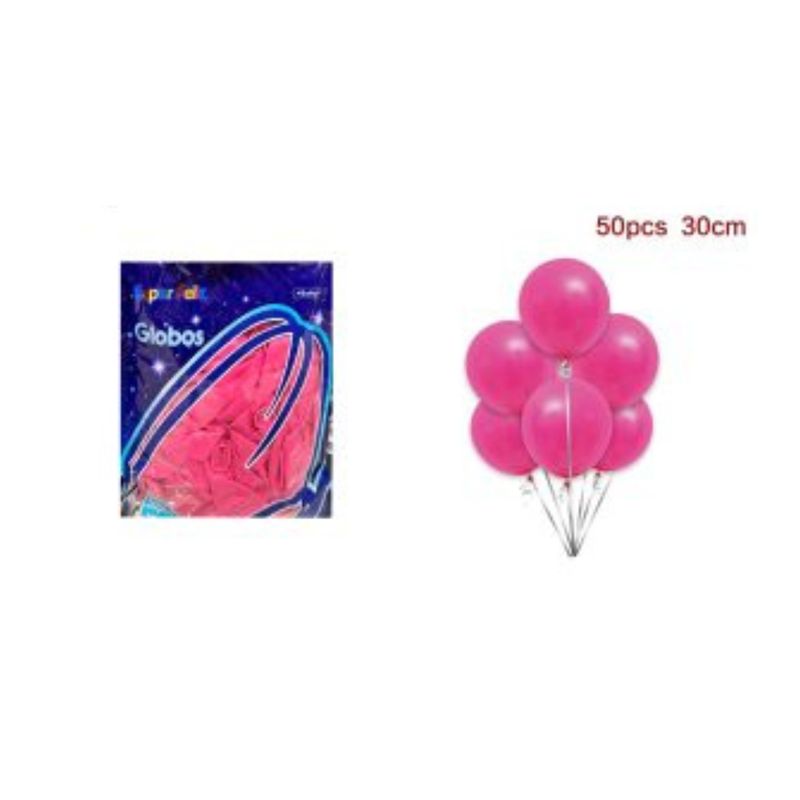 GENERICO - GLOBOS LATEX 30 CM 50 PCS