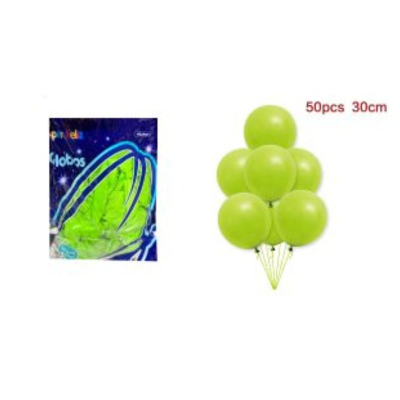 GENERICO - GLOBOS LATEX 30 CM 50 PCS