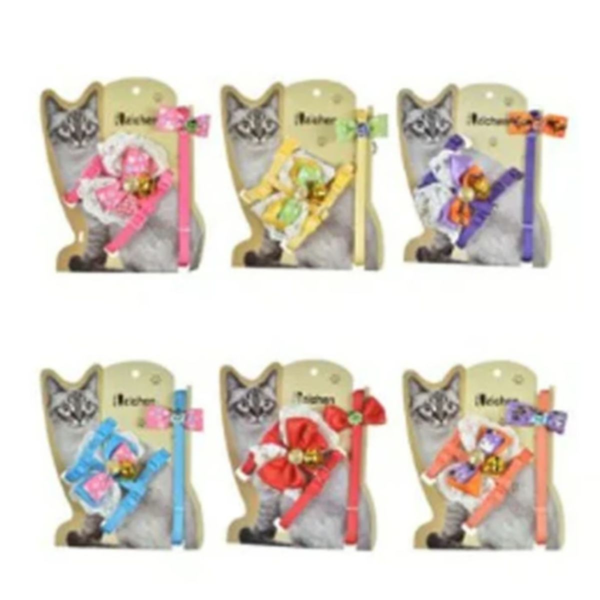 GENERICO - Arnes+Correa Para Gato 1.0 Mascotas