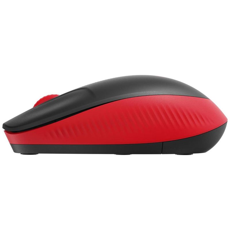 LOGITECH - Mouse Logitech Inalámbrico M190 Receptor USB NegroRojo LOGITECH