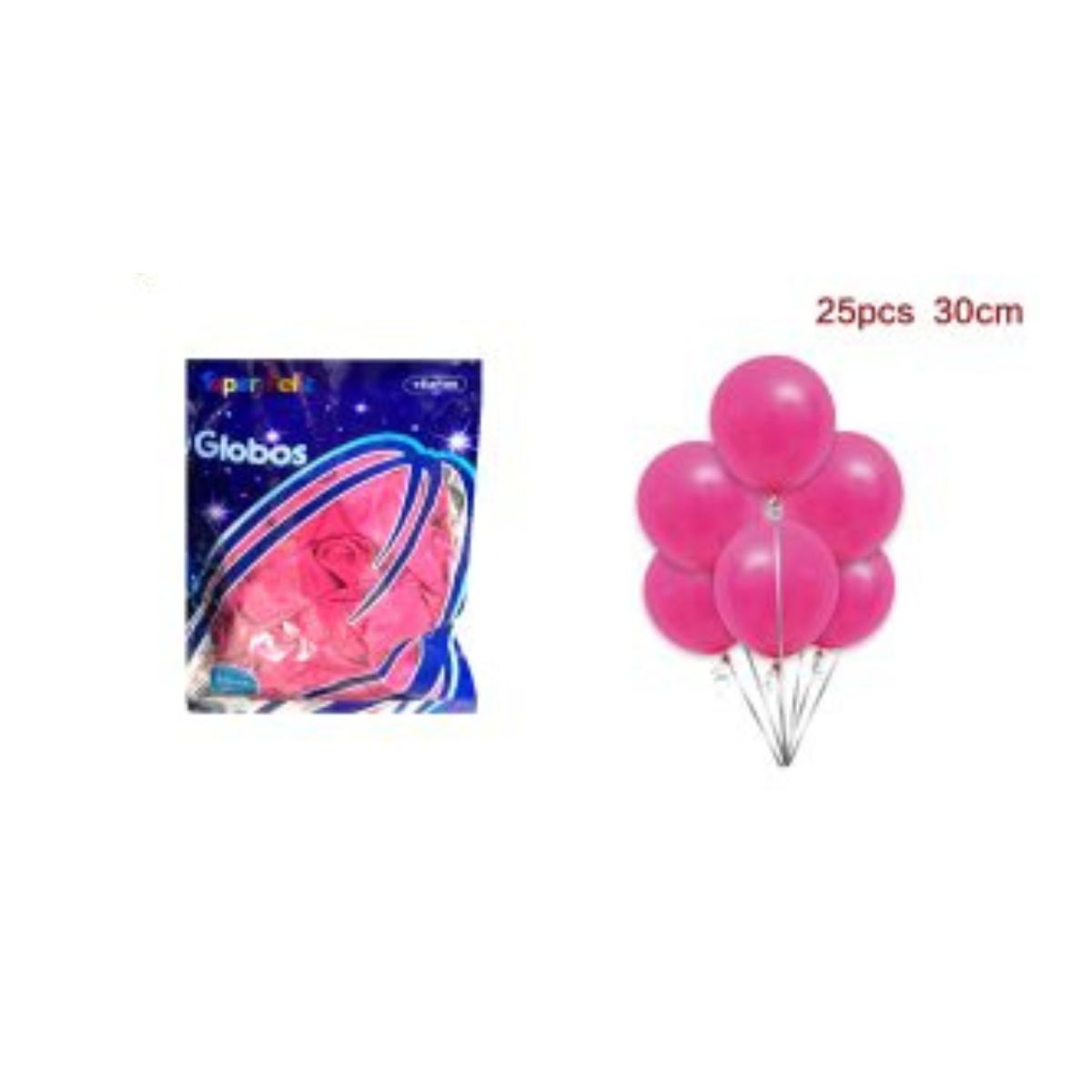 GENERICO - GLOBOS LATEX 30 CM 25 PCS