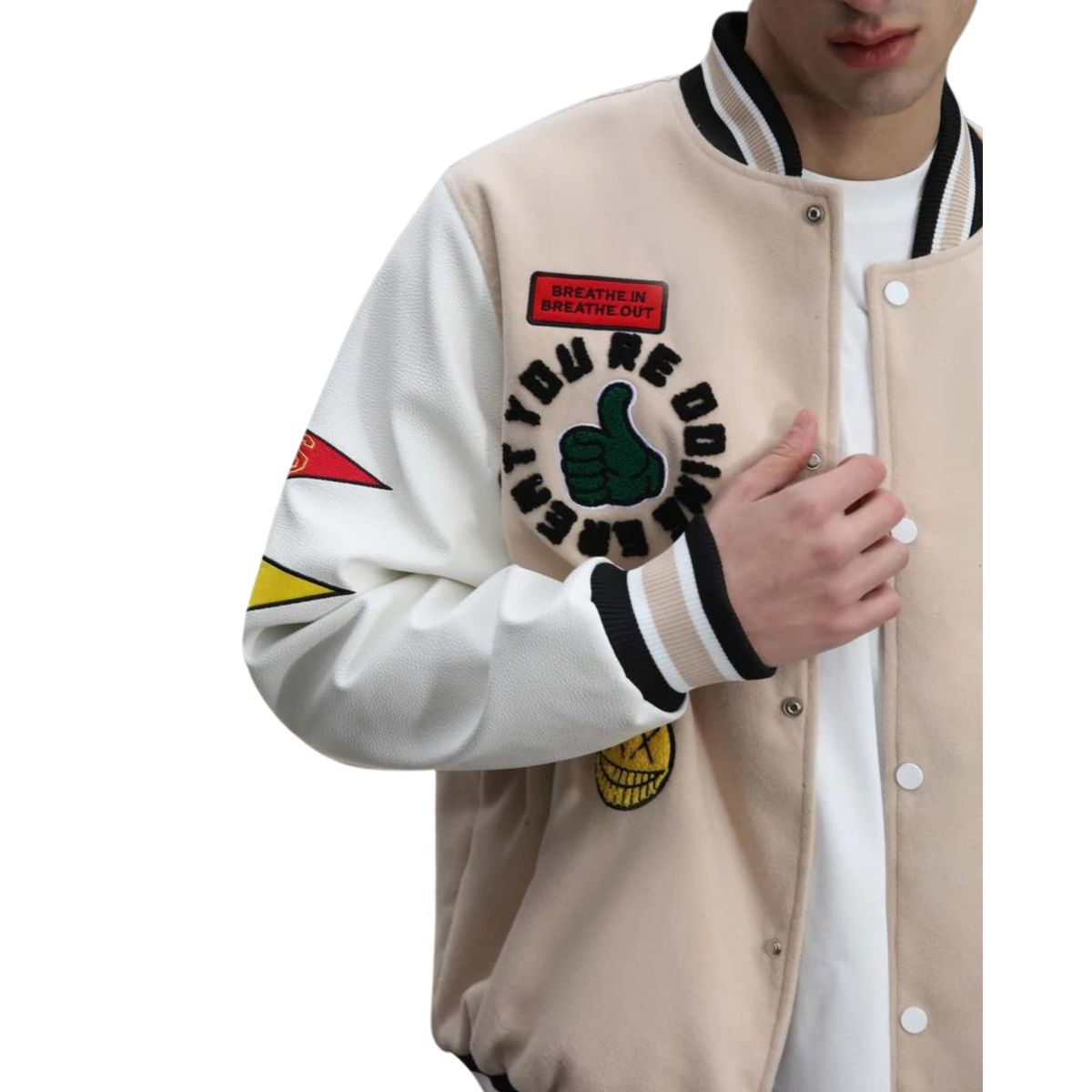 D'JOE - Chaqueta Universitaria Bomber Luxury