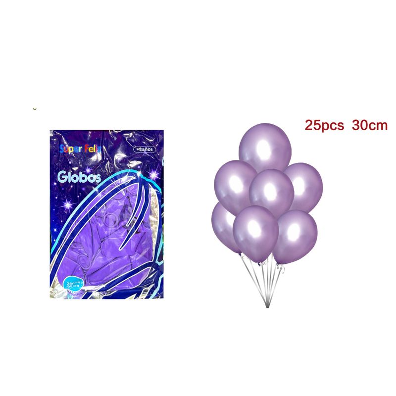 GENERICO - GLOBOS LATEX 30 CM 25 PCS
