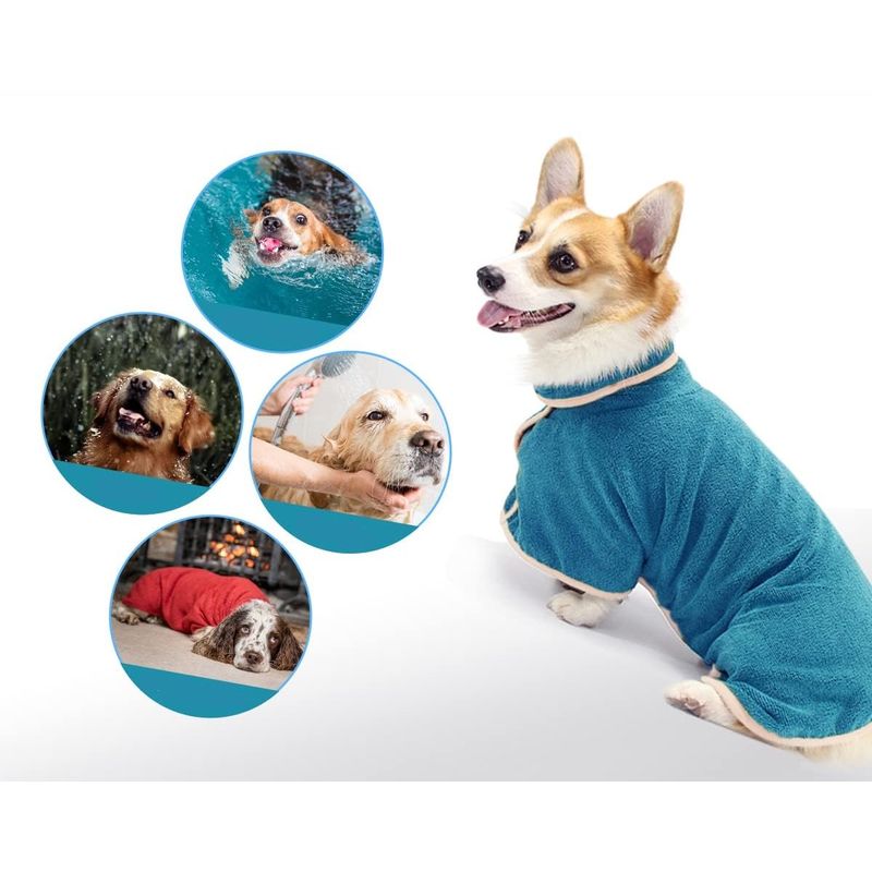 GENERICO - Toalla de secado rápido para mascota Talla S