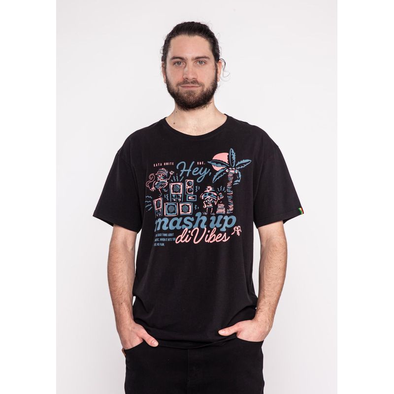 KAYA UNITE - Polera Vibes Black Peach