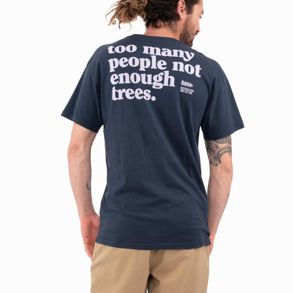 KAYA UNITE - Polera Hombre Trees Azul