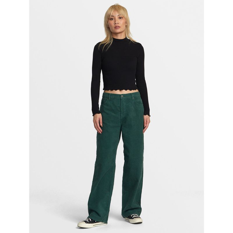 RVCA - Polera Manga Larga Mujer Saved Long Sleeve Negra RVCA
