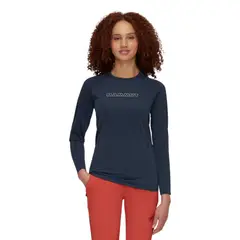 MAMMUT - Polera Manga Larga Selun Fl Logo Azul