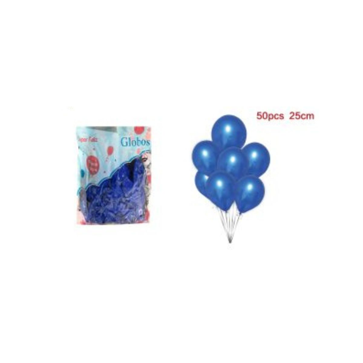 GENERICO - GLOBOS LATEX 25 CM 50 PCS