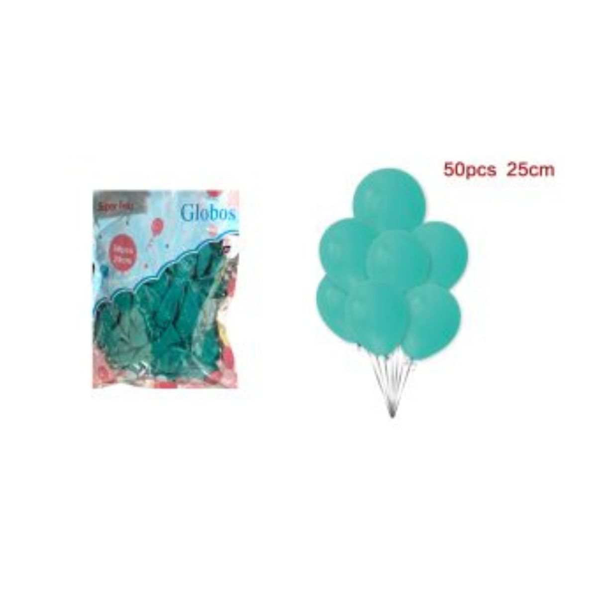 GENERICO - GLOBOS LATEX 25 CM 50 PCS