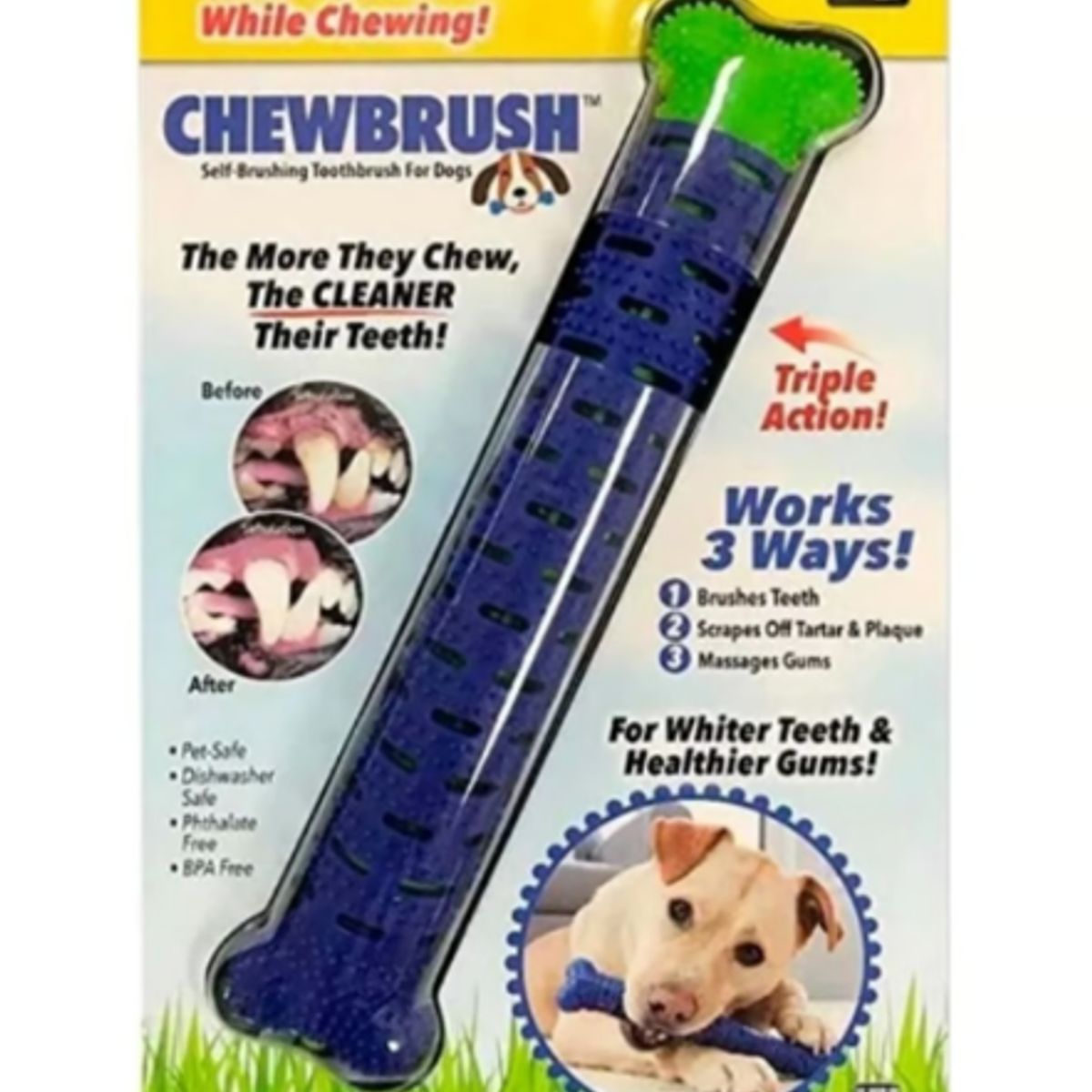 GENERICO - Juguete Limpiador Dental Masticable Para Perros Mascotas