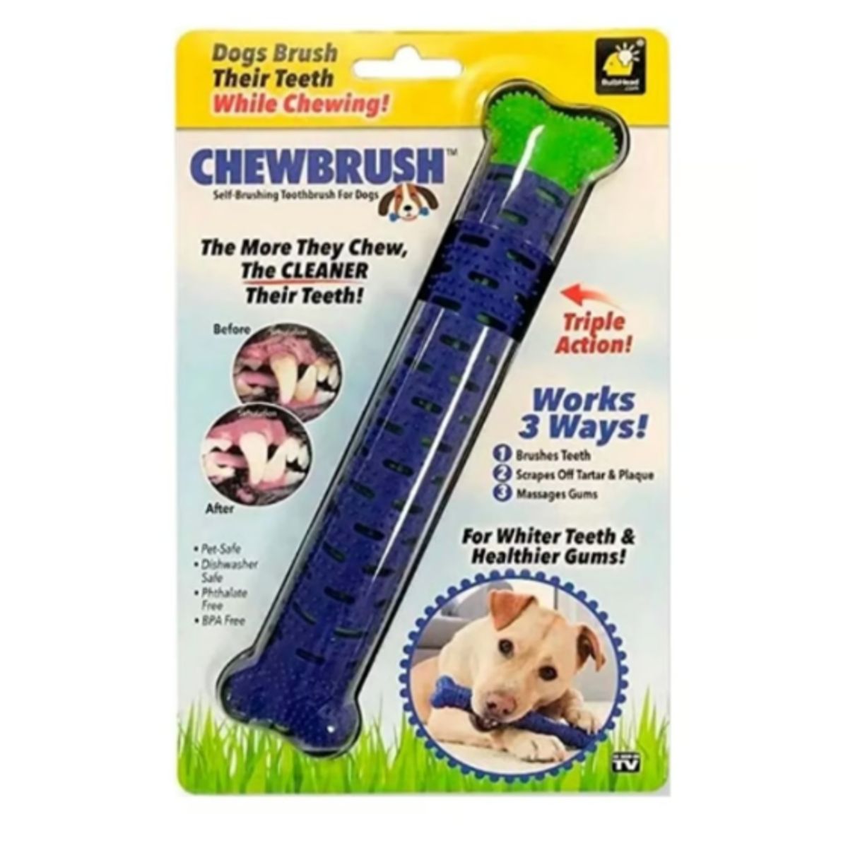 GENERICO - Juguete Limpiador Dental Masticable Para Perros Mascotas