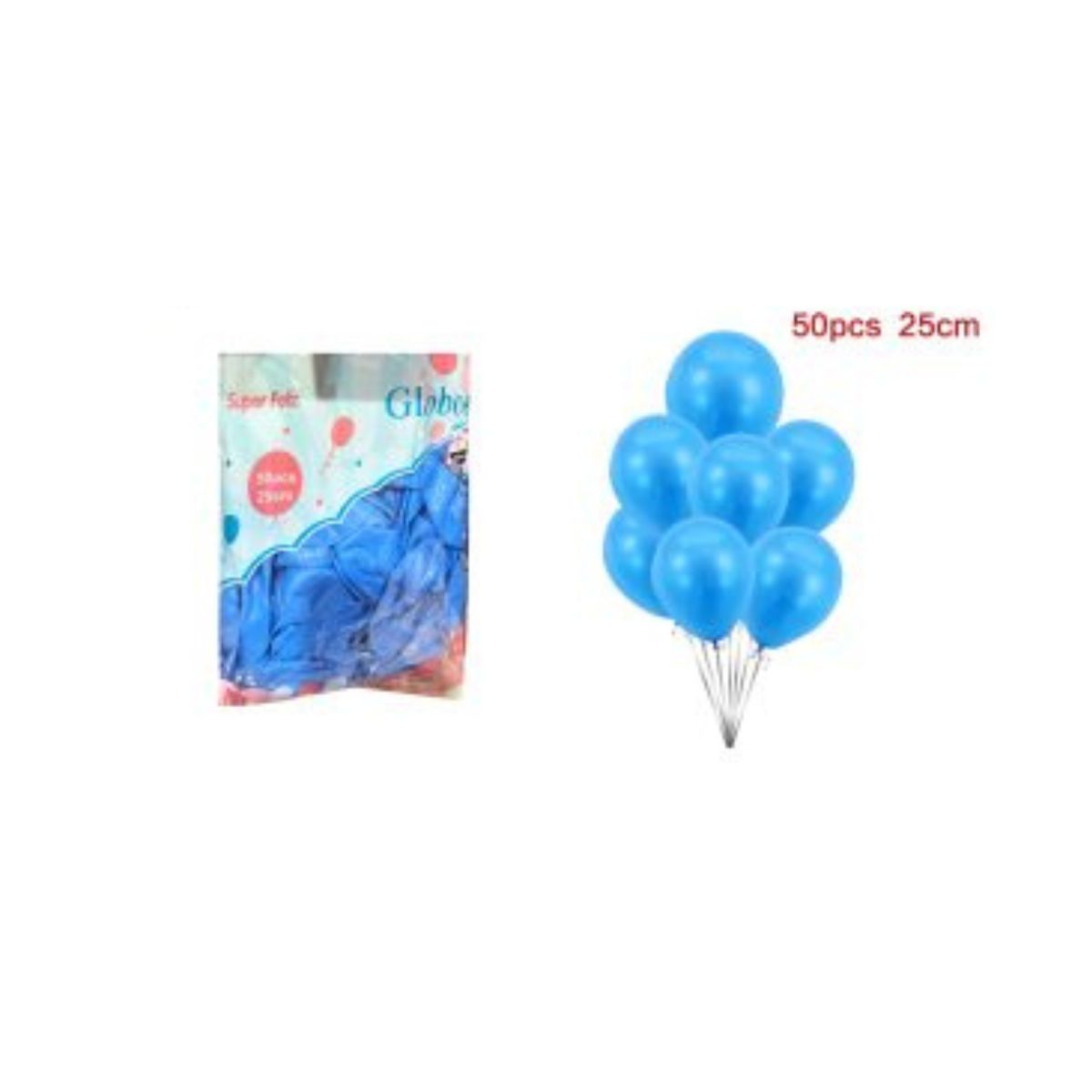 GENERICO - GLOBOS LATEX 25 CM 50 PCS