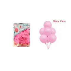 GENERICO - GLOBOS LATEX 25 CM 50 PCS