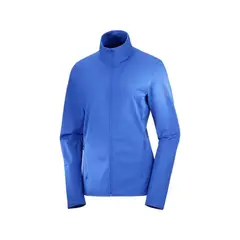 SALOMON - Polerón Mujer Outrack Full Zip Azul