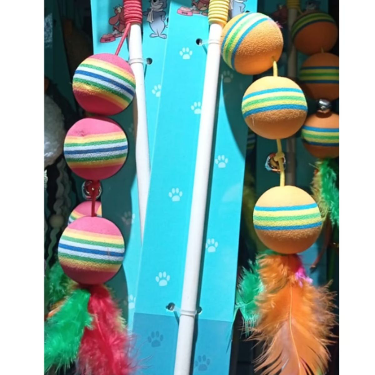 GENERICO - Juguete Varita Interactivo Para Gatos Bola