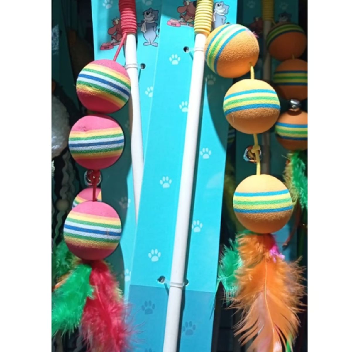 GENERICO - Juguete Varita Interactivo Para Gatos Bola