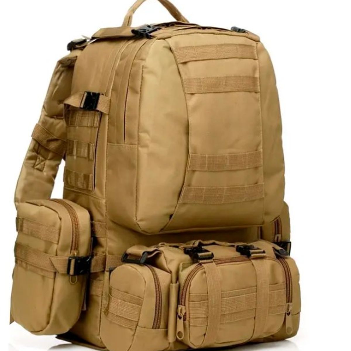 GENERICO - Mochila Táctica Militar Desmontable 50 Litros 3 Piezas