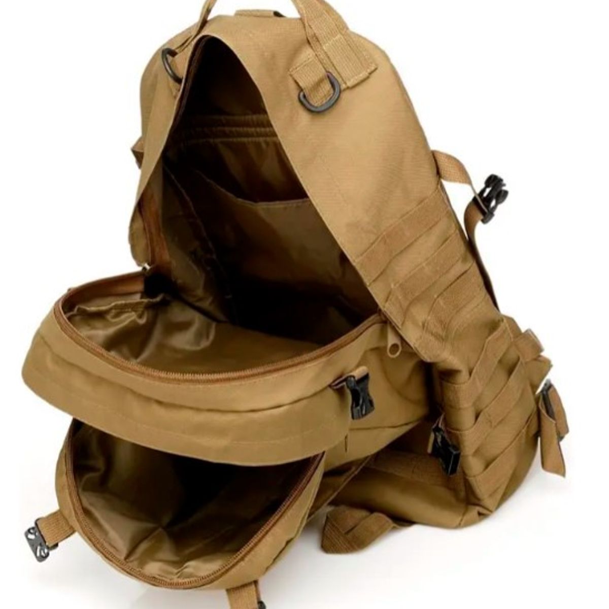 GENERICO - Mochila Táctica Militar Desmontable 50 Litros 3 Piezas