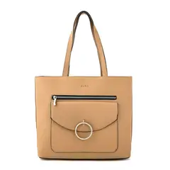 ZIOL - Cartera dos asas grande priscila beige oscuro