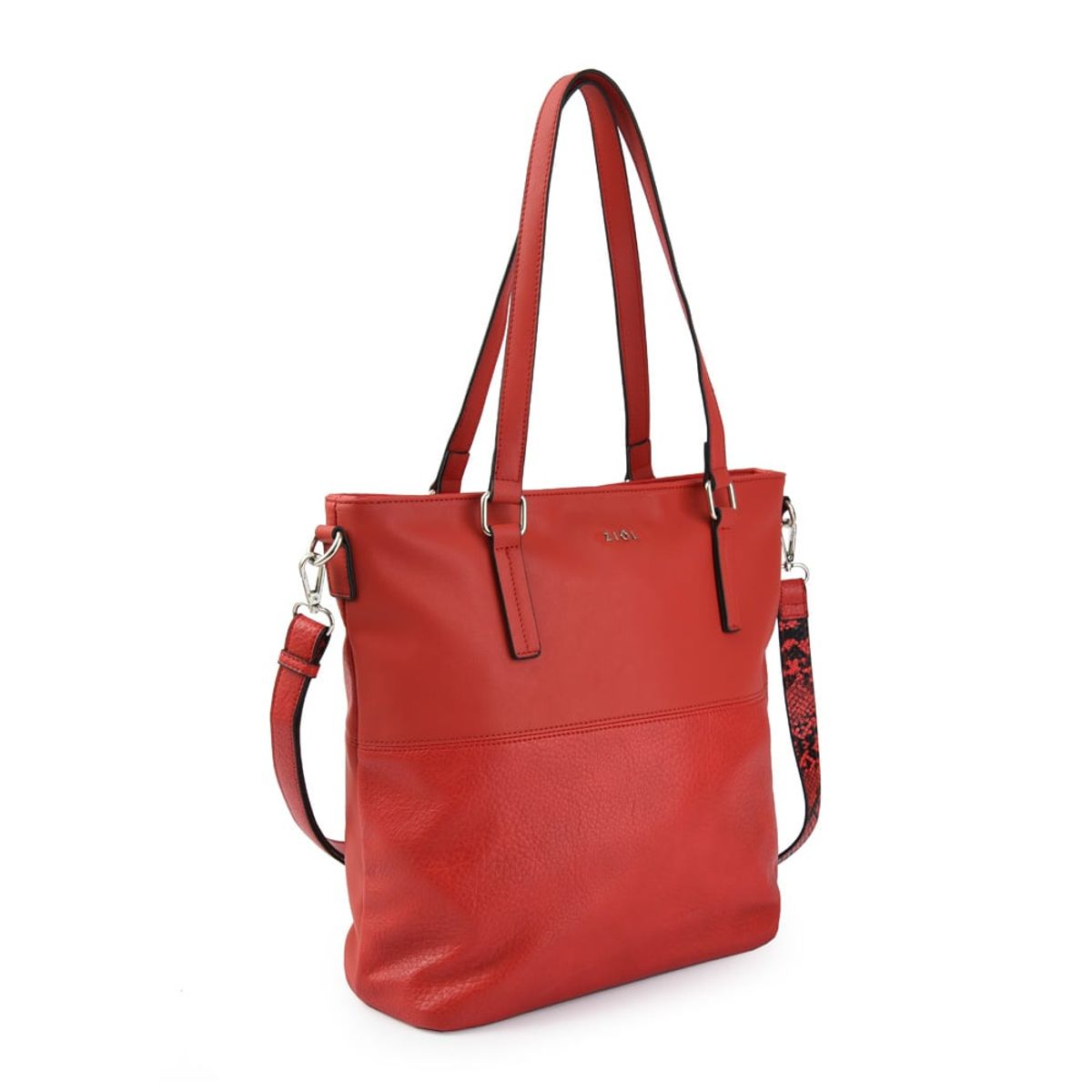 ZIOL - Cartera dos asas shopping grande casia rojo
