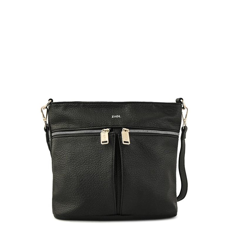 ZIOL - Cartera bandolera mediana cora negro