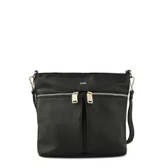ZIOL - Cartera bandolera mediana cora negro