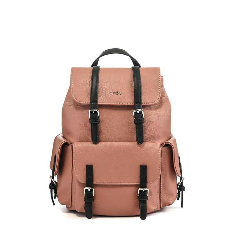 ZIOL - Mochila con tapa mediana zaciam rosa viejo