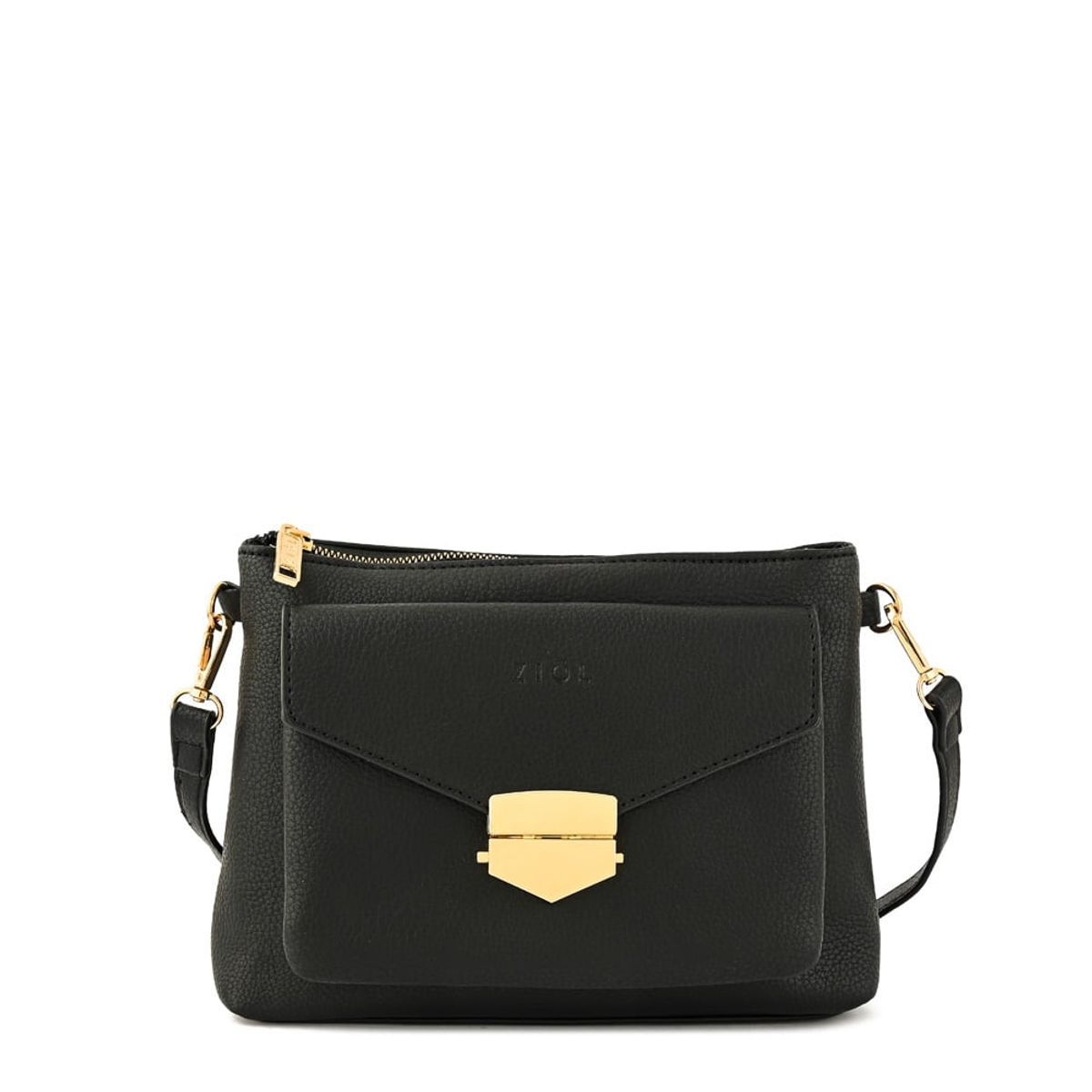 ZIOL - Cartera bandolera aretine mediana negro