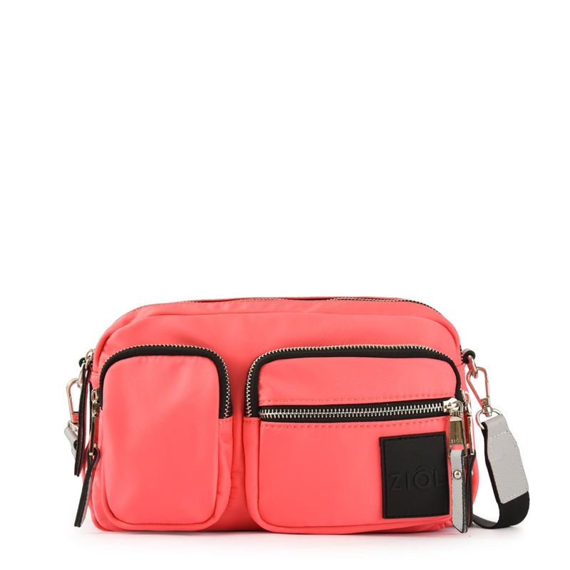 ZIOL - Cartera bandolera mediana fadora coral