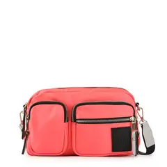 ZIOL - Cartera bandolera mediana fadora coral