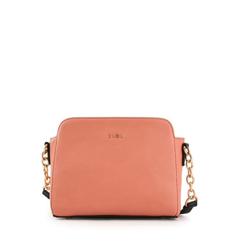 ZIOL - Cartera bandolera pequeña bismarin coral