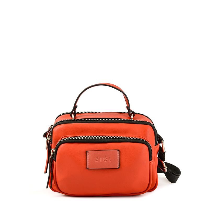 ZIOL - Cartera bandolera pequeña dátil rojo tomate