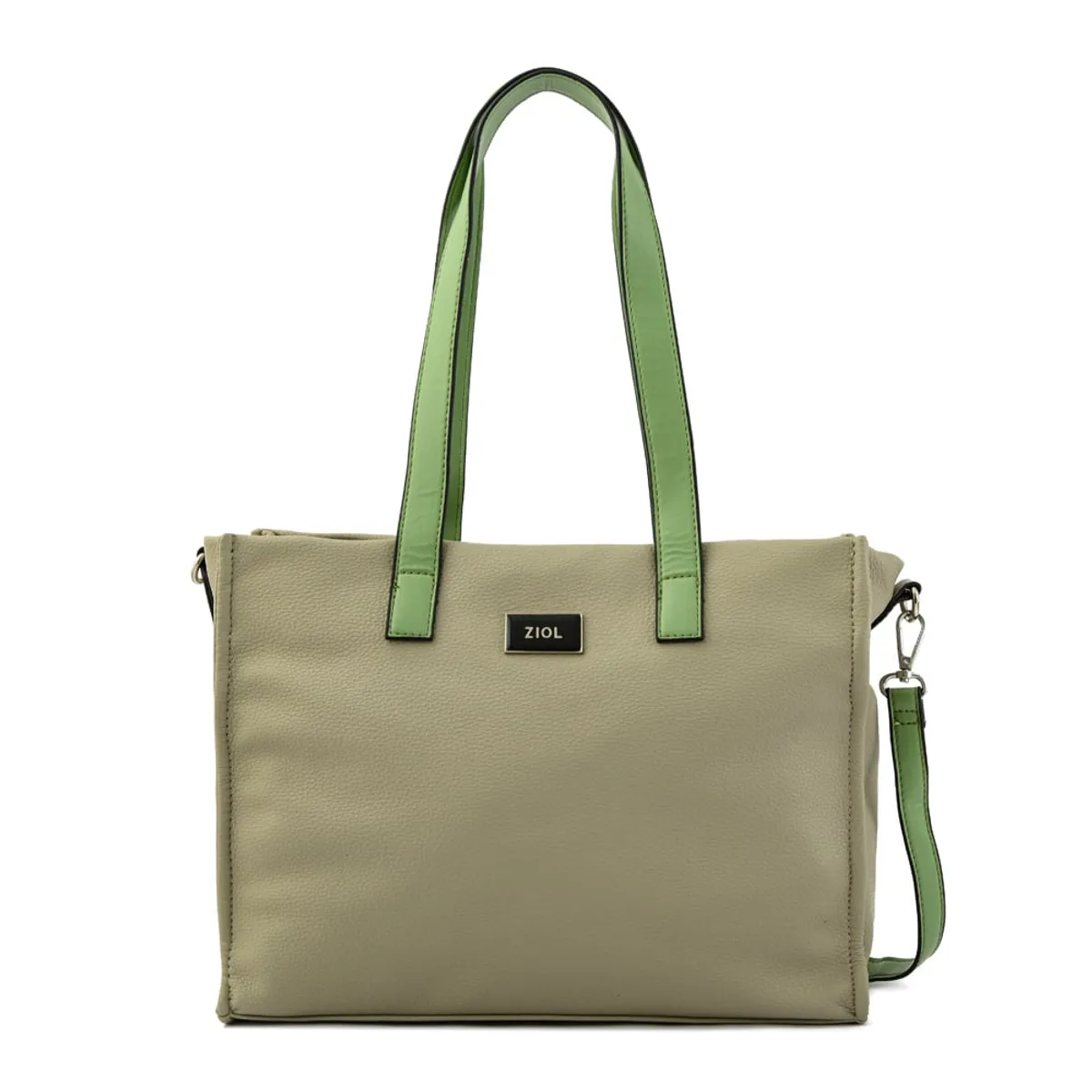 ZIOL - Cartera tote tres divisiones grande lousa gris