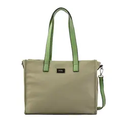 ZIOL - Cartera dos asas tres divisiones grande lousa gris