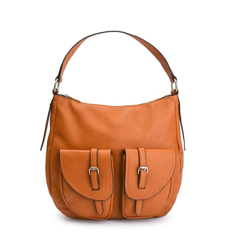 ZIOL - Bolso oval grande bertha camel
