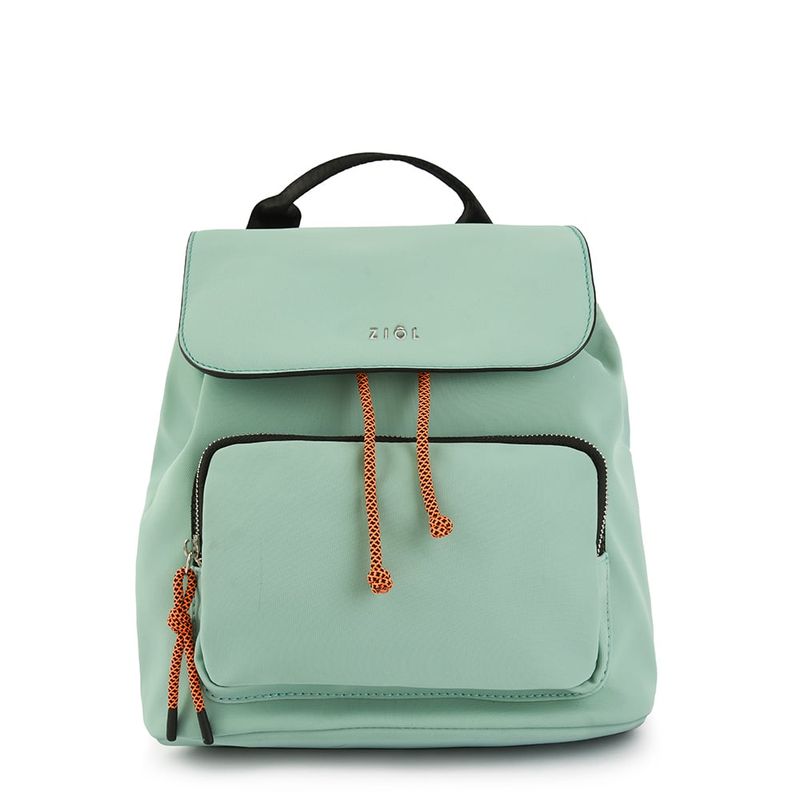 ZIOL - Mochila con tapa mediana lina verde agua
