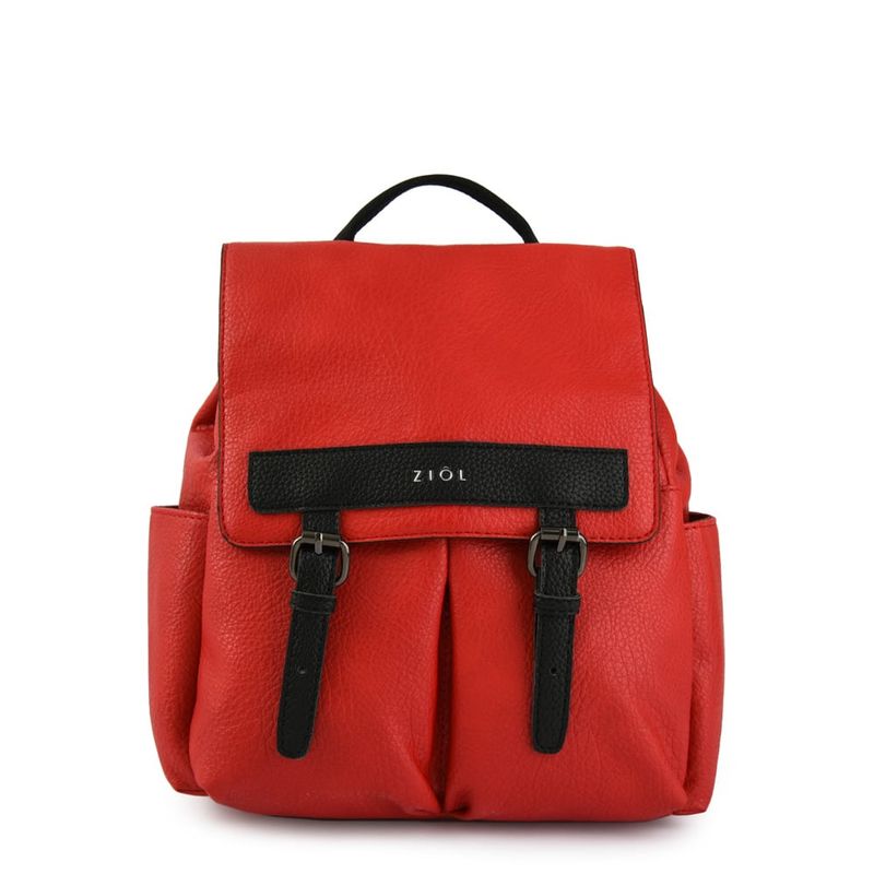 ZIOL - Mochila con tapa mediana aitina rojo