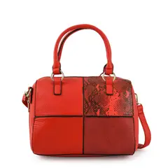 ZIOL - Cartera dos asas baul mediana elinna rojo