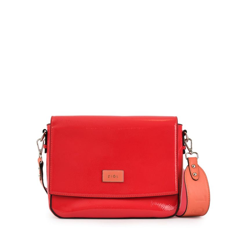 ZIOL - Cartera bandolera con tapa mediana manchester fucsia