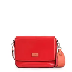 ZIOL - Cartera bandolera con tapa mediana manchester fucsia